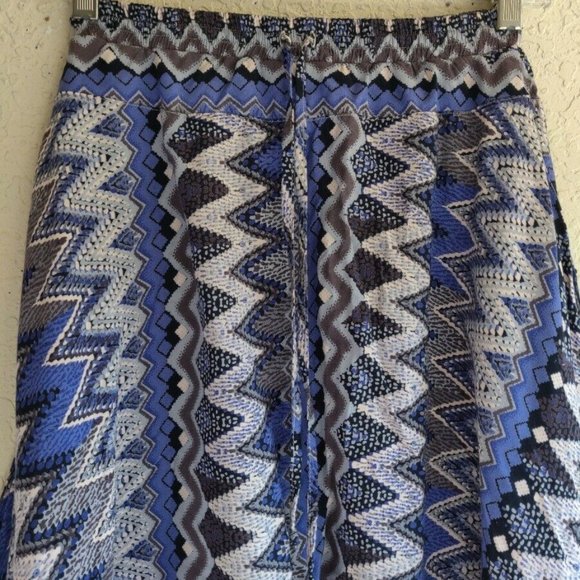 Junior Buddha Pants Savannah Harem Drop Blue Zags - Picture 5 of 8